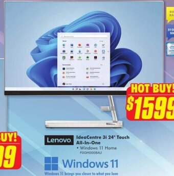 The Good Guys IdeaCentre 3i 24" Touch All-In-One offer