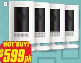The Good Guys Stick Up Cam Battery 3rd Gen 4 Pack - White offer