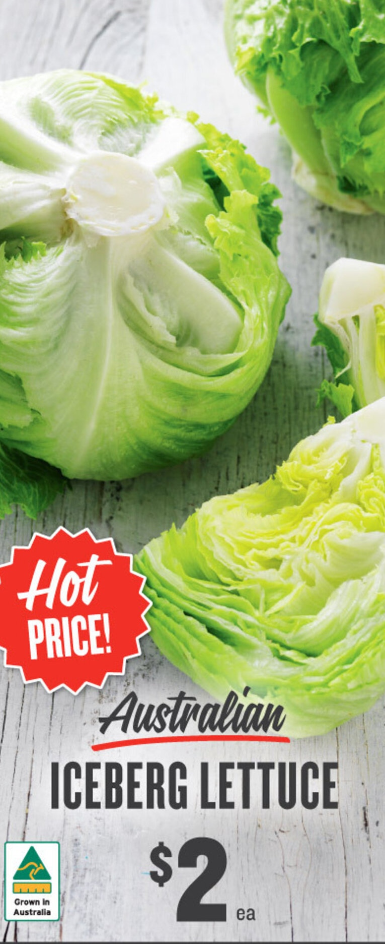 Australian Iceberg Lettuce offer at IGA