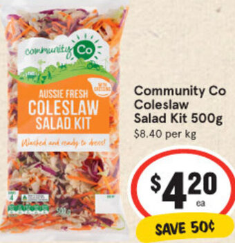 IGA Community Co Coleslaw Salad Kit 500g offer