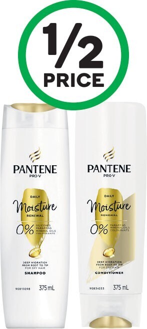 Woolworths Pantene pro-v shampoo or conditioner 375ml offer