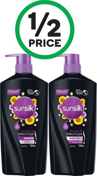 Woolworths Sunsilk shampoo or conditioner 700ml offer