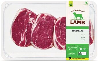 Woolworths Australian lamb leg steak 540g offer