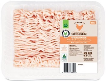 Woolworths Australian fresh rspca approved chicken mince 500g – from the meat dept offer