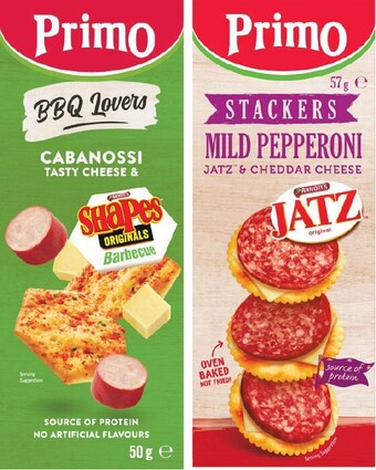 Woolworths Primo stackers, trios or duos 45-57g offer