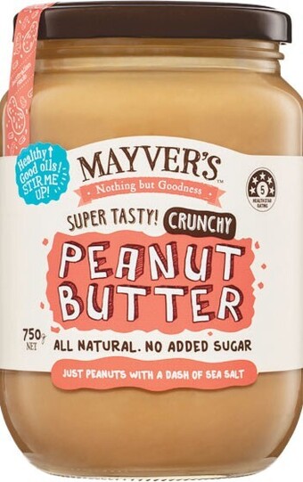 Woolworths Mayver’s peanut butter 750g offer