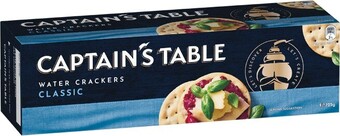 Woolworths Nabisco captain’s table water crackers 125g offer