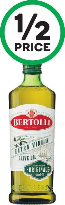 Woolworths Bertolli olive oil 750ml offer