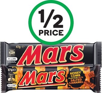 Woolworths Mars medium bars 40-56g offer