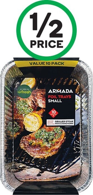Armada foil trays small pk 10
