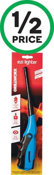 Woolworths Grillworx ezi squeeze lighter pk 1 offer