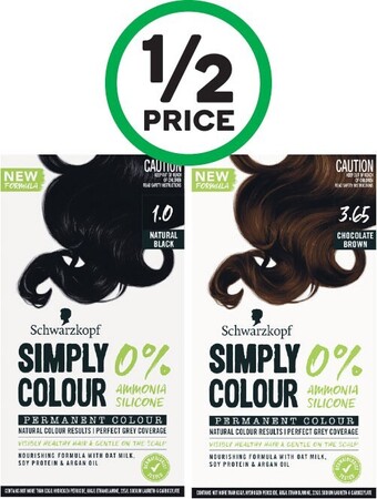 Woolworths Schwarzkopf simply colour permanent hair colour offer