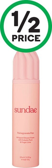 Woolworths Sundae whipped shower foam 265ml offer