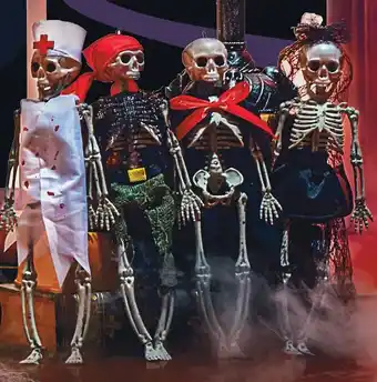 Woolworths Halloween dress up skeletons offer