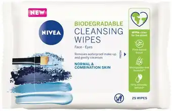 Nivea refreshing facial cleansing wipes pk 25