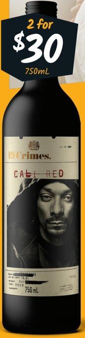 19 Crimes Snoop Cali Range 750ml