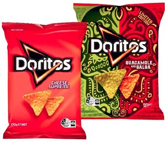Coles Doritos corn chips 150g-170g offer