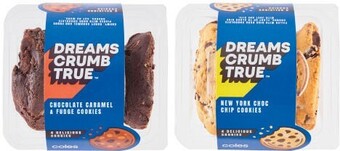 Coles Coles dreams crumb true cookies 4 pack offer