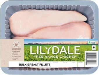 Coles Lilydale free range chicken breast fillet bulk pack offer