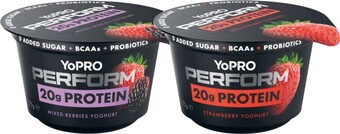 Coles Yopro perform yoghurt 175g offer