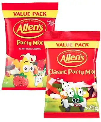 Coles Allen's family bag 335g-470g offer