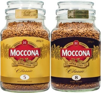 Coles Moccona freeze dried instant coffee 200g offer