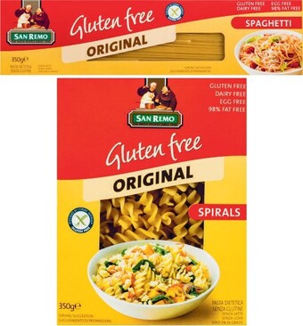 Coles San remo gluten free, spelt, pulse, fibre or protein pasta 200g-350g offer