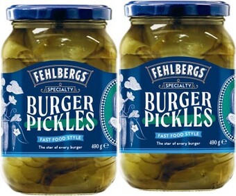 Coles Fehlbergs burger pickles 490g offer