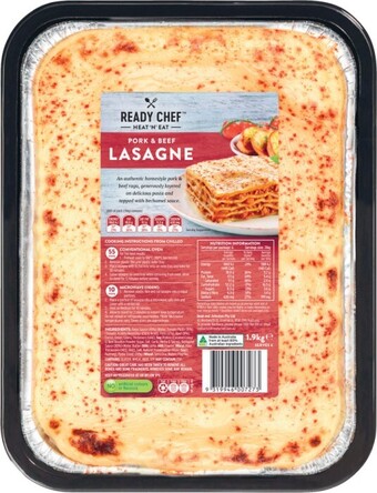 Coles Ready chef lasagne 1.9kg offer