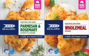 Coles Sealord hoki fillets 280g-300g offer