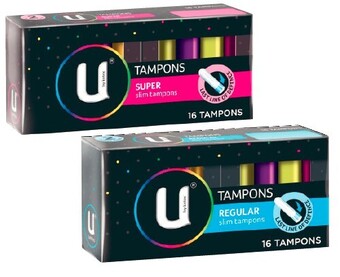 Coles U by kotex tampons super or regular 16 pack offer