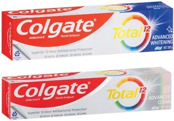 Coles Colgate total advanced toothpaste 200g offer