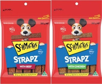 Coles Schmackos dog treats 200g offer