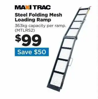Maxi trac steel folding mesh loading ramp