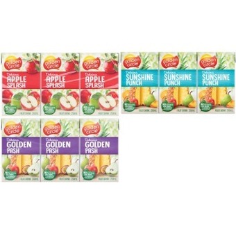 Coles Golden circle tetra fruit drink 6x250ml offer
