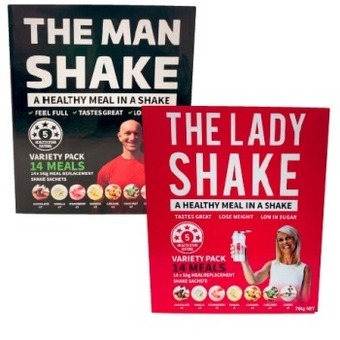 Coles The man or lady shake meal replacement 14 pack 784g offer