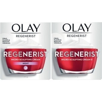Coles Olay regenerist micro sculpting cream or micro sculpting night cream 50g offer
