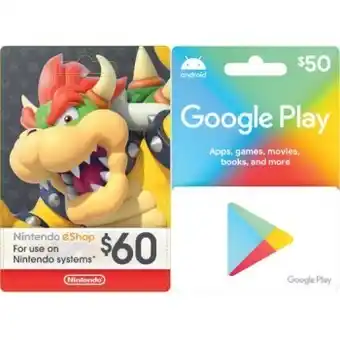 Coles 15% off nintendo eshop and google play gift cards offer