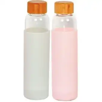 Coles Ikina glass bottle with silicone sleeve 600ml offer