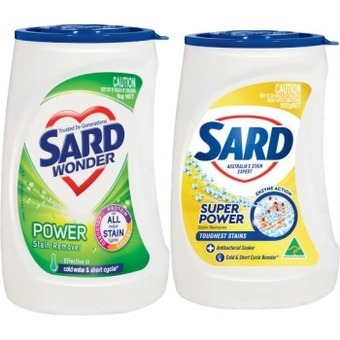 Coles Sard stain remover powder 900g-1kg offer