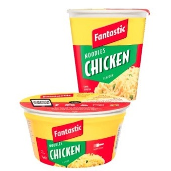 Coles Fantastic noodles cup or bowl 70g-85g offer