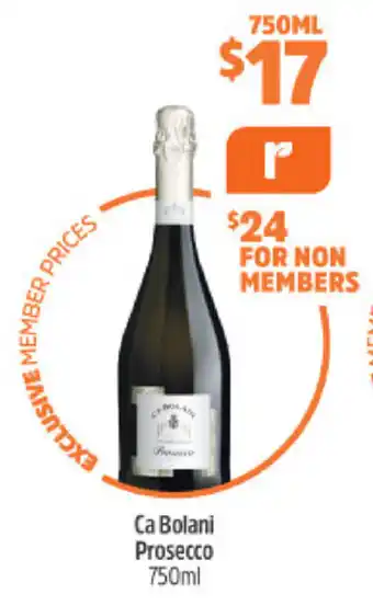 BWS Ca Bolani Prosecco 750ml offer