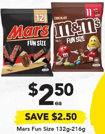 Drakes Mars Fun Size, Chocolate M&M Fun Size offer
