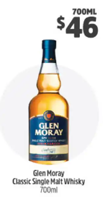 BWS Glen Moray Classic Single Malt Whisky 700ml offer