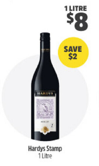 BWS Hardys Stamp 1 Litre offer