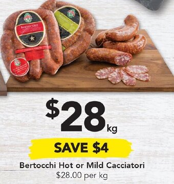 Drakes Bertocchi Hot Or Mild Cacciatori offer
