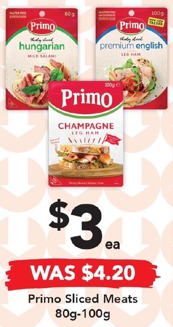 Drakes Primo Sliced Meats 80g-100g offer