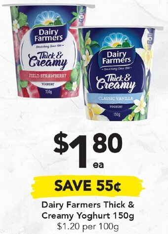Drakes Dairy Farmers Thick & Creamy Yoghurt 150g offer