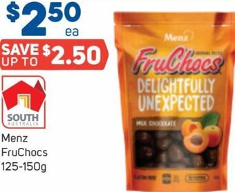 Foodland Menz FruChocs 125-150g offer