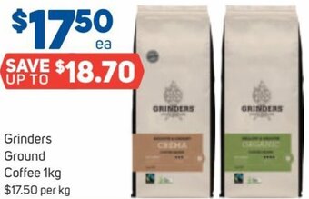 Foodland Grinders Ground Coffee 1Kg offer